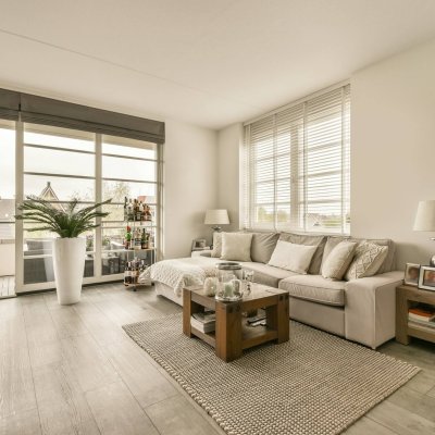 Cozy living room interior in modern apartment