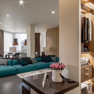 Modern interior of stylish apartment