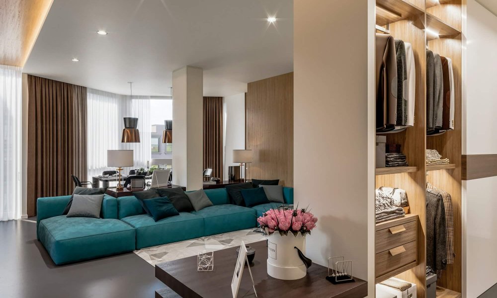Modern interior of stylish apartment